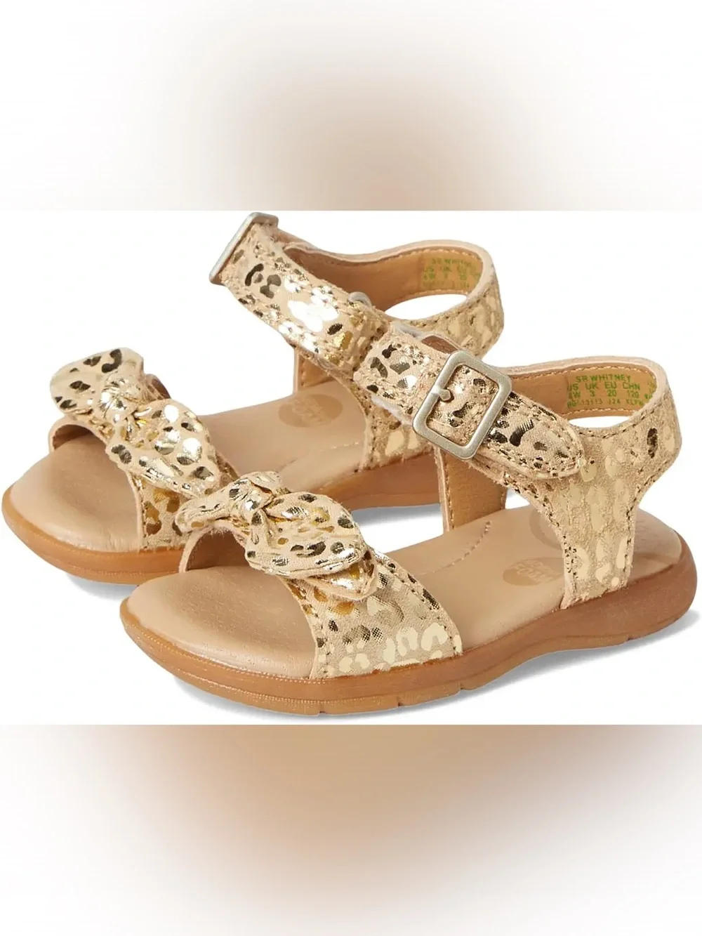 Brand New Stride Rite Toddler Girls Whitney Leopard Sandals, Size 10, NWT